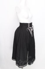 画像3: axes femme POETIQUE / レースアッププリーツ切替スカート  黒 S-26-08-18-056-AX-SK-AS-ZS (3)
