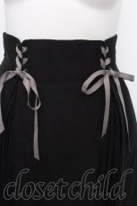 画像4: axes femme POETIQUE / レースアッププリーツ切替スカート  黒 S-26-08-18-056-AX-SK-AS-ZS (4)