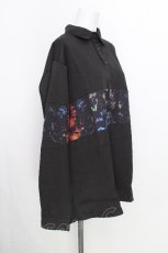 画像3: NieR Clothing / 切替長袖シャツ  黒 S-26-08-18-015-PU-BL-AS-ZS (3)