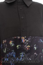 画像4: NieR Clothing / 切替長袖シャツ  黒 S-26-08-18-015-PU-BL-AS-ZS (4)