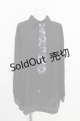 Preview of 切替長袖シャツ  黒