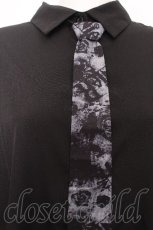 画像4: NieR Clothing / 切替長袖シャツ  黒 S-26-08-18-017-PU-BL-HR-ZS (4)