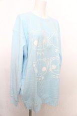画像3: NieR Clothing / プリントスウェット  サックス S-26-08-18-027-PU-TO-AS-ZS (3)