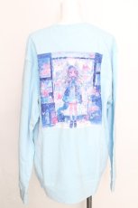 画像2: NieR Clothing / プリントスウェット  サックス S-26-08-18-028-PU-TO-AS-ZS (2)