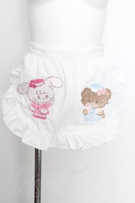 Preview of mikkoコラボ刺繍エプロン  白