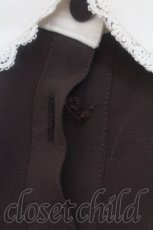 画像4: Innocent World / 丸衿Aラインワンピース F ブラウンｘキナリ S-26-08-21-023-IW-OP-HR-ZS (4)
