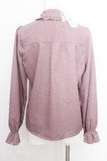 画像3: axes femme / リボン×ジャボブローチ付ブラウス M ピンク S-26-08-21-029-AX-BL-AS-ZS (3)