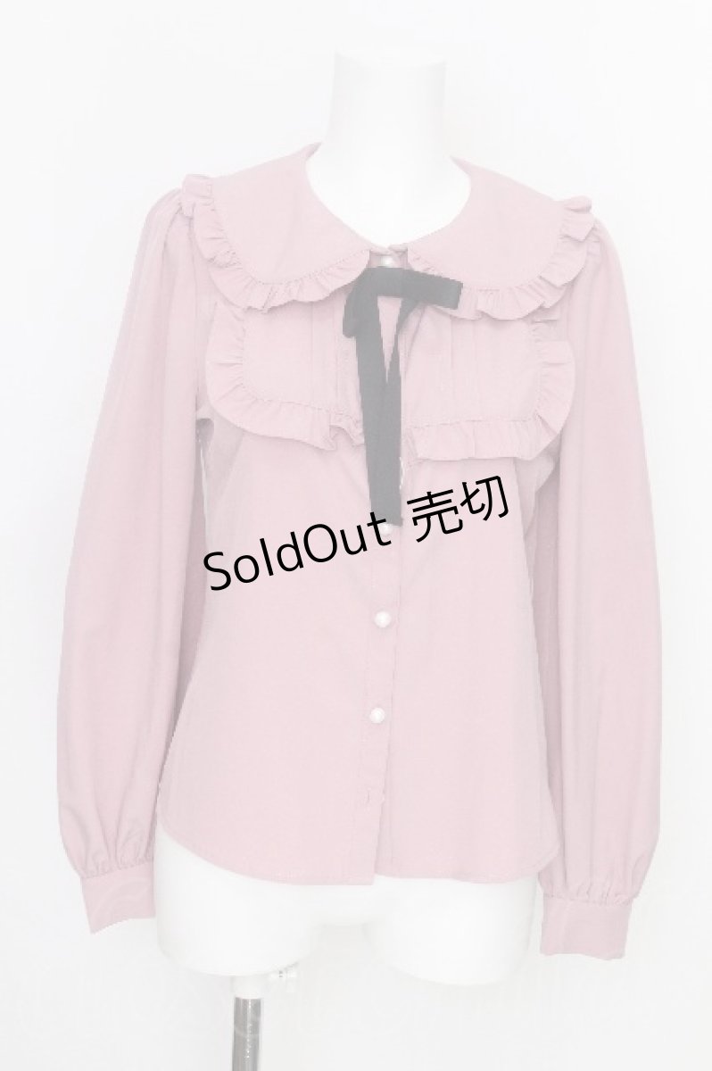 画像1: Ank Rouge / ヨーク切替ブラウス  ピンク S-26-08-21-032-CA-BL-AS-ZS (1)