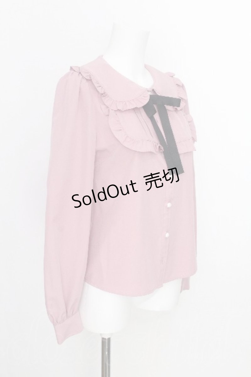 画像3: Ank Rouge / ヨーク切替ブラウス  ピンク S-26-08-21-032-CA-BL-AS-ZS (3)