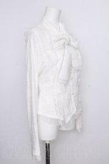 画像3: DimMoire / 荊棘リボンタイブラウス M 白 S-26-08-21-034-PU-OP-HR-ZS (3)