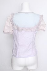 画像2: MILK / ラビットパフブラウス  サックス S-26-08-21-042-ML-BL-HR-ZS (2)