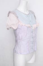 画像3: MILK / ラビットパフブラウス  サックス S-26-08-21-042-ML-BL-HR-ZS (3)