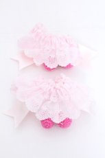 画像2: BABY,THE STARS SHINE BRIGHT / ゆらゆらいちごのHappy Berry Presentお袖とめ  白ｘピンク S-26-08-21-1004-BA-AC-AS-ZS (2)
