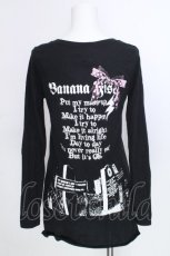 画像2: Banana Fish / プリントTシャツ  黒ｘ紫 S-26-08-21-1052-PU-TO-AS-ZS (2)