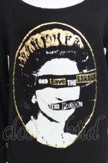 画像3: Banana Fish / 箔プリントTシャツ  黒 S-26-08-21-1053-PU-TO-AS-ZS (3)