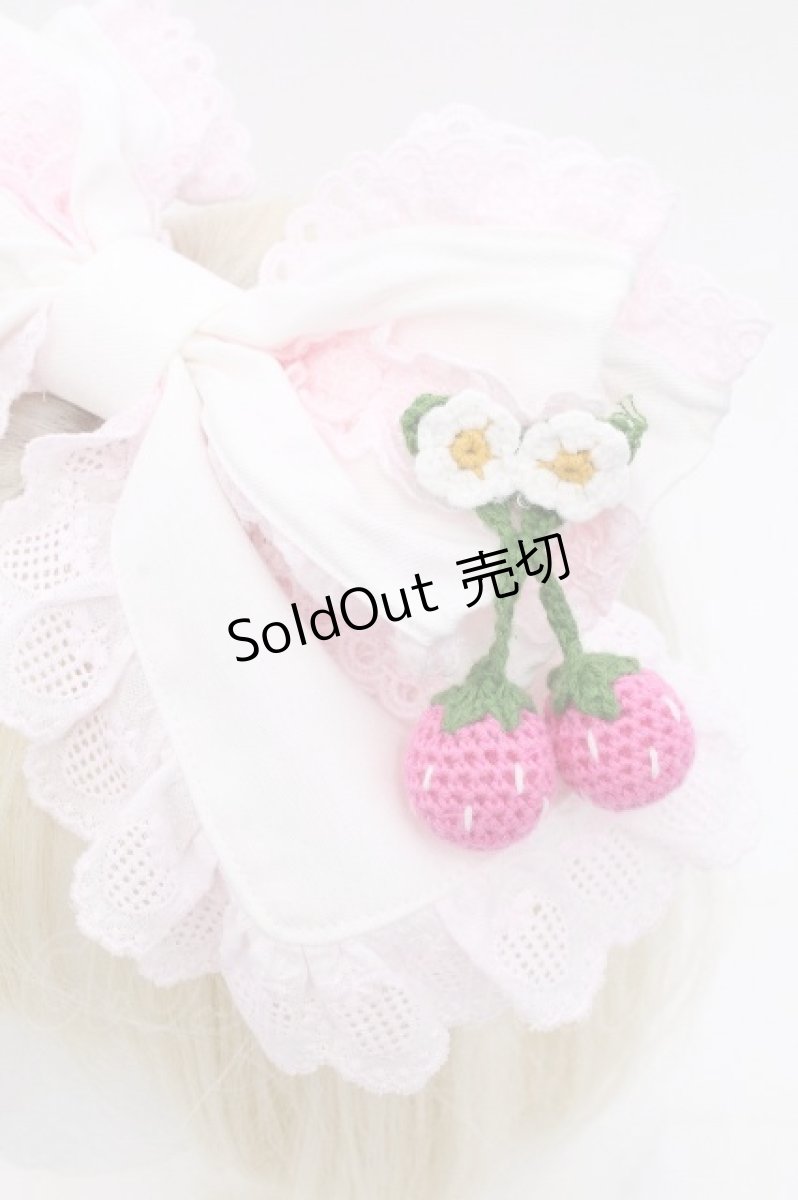 画像3: BABY,THE STARS SHINE BRIGHT / ゆらゆらいちごのStrawberry Gardenカチューシャ  白ｘピンク S-26-08-21-1006-BA-AC-AS-ZS (3)