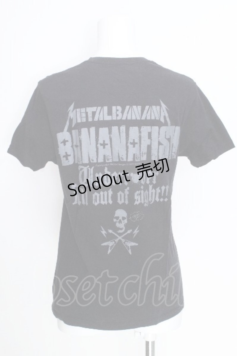 画像2: Banana Fish / プリントTシャツ  黒 S-26-08-21-1055-PU-TO-AS-ZS (2)