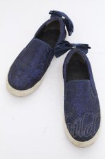画像1: axes femme / フェミニンレーススリッポン L 紺 S-26-08-21-1009-AX-SH-HR-ZS (1)