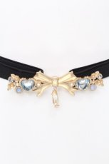 画像2: axes femme POETIQUE / カラフルリボンゴムベルト  サックス S-26-08-21-1012-AX-ZA-HR-ZS (2)