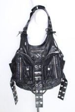 画像1: REFLEM / 2WAY PUレザーショルダーバッグ  黒 S-26-08-21-1015-PU-BG-AS-ZS (1)