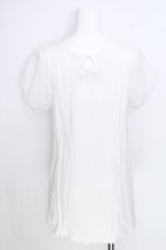 画像2: Banana Fish / 袖切替ベアプリントTシャツ  白 S-26-08-21-1022-PU-TO-AS-ZS (2)