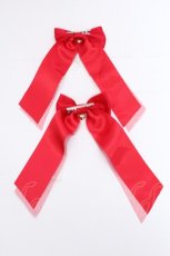 画像2: Angelic Pretty / サテンリボンクリップセット  赤 S-26-08-21-1003-AP-AC-HR-ZS (2)