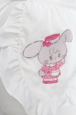画像2: axes femme kawaii / mikkoコラボ刺繍エプロン  白 S-26-08-21-001-AX-SK-AS-ZS (2)