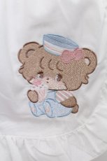 画像3: axes femme kawaii / mikkoコラボ刺繍エプロン  白 S-26-08-21-001-AX-SK-AS-ZS (3)