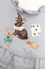 画像4: PINK HOUSE / ハロウィーンワンダーランド刺繍使いブラウス  黒 S-26-08-21-012-LO-BL-HR-ZS (4)