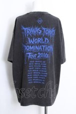 画像4: TRAVAS TOKYO / ピアス付イラスト加工半袖Tシャツ  グレーｘ青 S-26-08-22-024-PU-TO-AS-ZS (4)