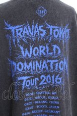 画像5: TRAVAS TOKYO / ピアス付イラスト加工半袖Tシャツ  グレーｘ青 S-26-08-22-024-PU-TO-AS-ZS (5)