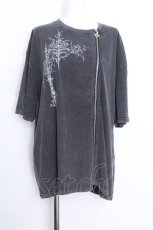 画像1: REFLEM / ジップデザイン加工半袖Tシャツ  グレー S-26-08-22-025-PU-TO-AS-ZS (1)
