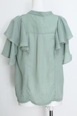 画像3: axes femme / ミックスフルーツ刺繍ブラウス  グリーン S-26-08-22-013-AX-BL-HR-ZS (3)