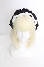 画像1: LOLITA / カチューシャ  黒ｘ白 S-26-08-22-003-LO-AC-AS-ZS (1)