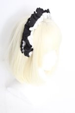 画像2: LOLITA / カチューシャ  黒ｘ白 S-26-08-22-003-LO-AC-AS-ZS (2)