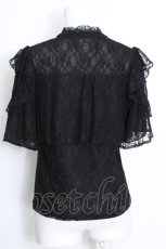 画像3: axes femme / 総レースカットアウトトップス  黒 S-26-08-22-019-AX-TO-HR-ZS (3)