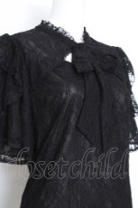 画像4: axes femme / 総レースカットアウトトップス  黒 S-26-08-22-019-AX-TO-HR-ZS (4)