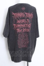 画像4: TRAVAS TOKYO / ピアス付イラスト加工半袖Tシャツ  グレーｘ赤 S-26-08-22-023-PU-TO-AS-ZS (4)