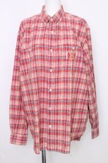 画像1: Karl Helmut / チェック長袖シャツ  レッド系 S-26-08-23-041-EL-BL-HR-ZS (1)