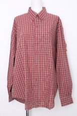 画像1: Karl Helmut / チェック長袖シャツ  レッド系 S-26-08-23-042-EL-BL-HR-ZS (1)