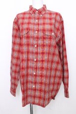 画像1: Karl Helmut / チェック長袖シャツ  レッド系 S-26-08-23-043-EL-BL-HR-ZS (1)