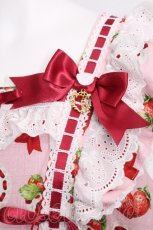 画像6: BABY,THE STARS SHINE BRIGHT / Love’s Strawberry Afternoon Tea柄 ジャンパースカートII  ピンク S-26-08-23-058-BA-OP-AS-ZS (6)