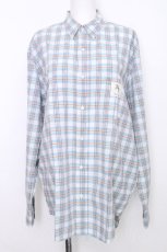 画像1: Karl Helmut / チェック長袖シャツ  サックス S-26-08-23-013-EL-BL-HR-ZS (1)