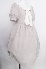画像3: MILK / ミディカラー半袖ドレス  ミルクティー S-26-08-24-035-ML-OP-AS-ZS (3)