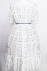 画像2: Melody BasKet / プチシャンテフルールワンピース M 白ｘブルー S-26-08-24-043-LO-OP-AS-ZS (2)