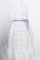 画像3: Melody BasKet / プチシャンテフルールワンピース M 白ｘブルー S-26-08-24-043-LO-OP-AS-ZS (3)