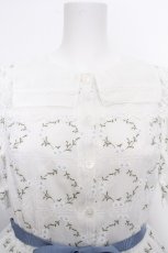 画像4: Melody BasKet / プチシャンテフルールワンピース M 白ｘブルー S-26-08-24-043-LO-OP-AS-ZS (4)