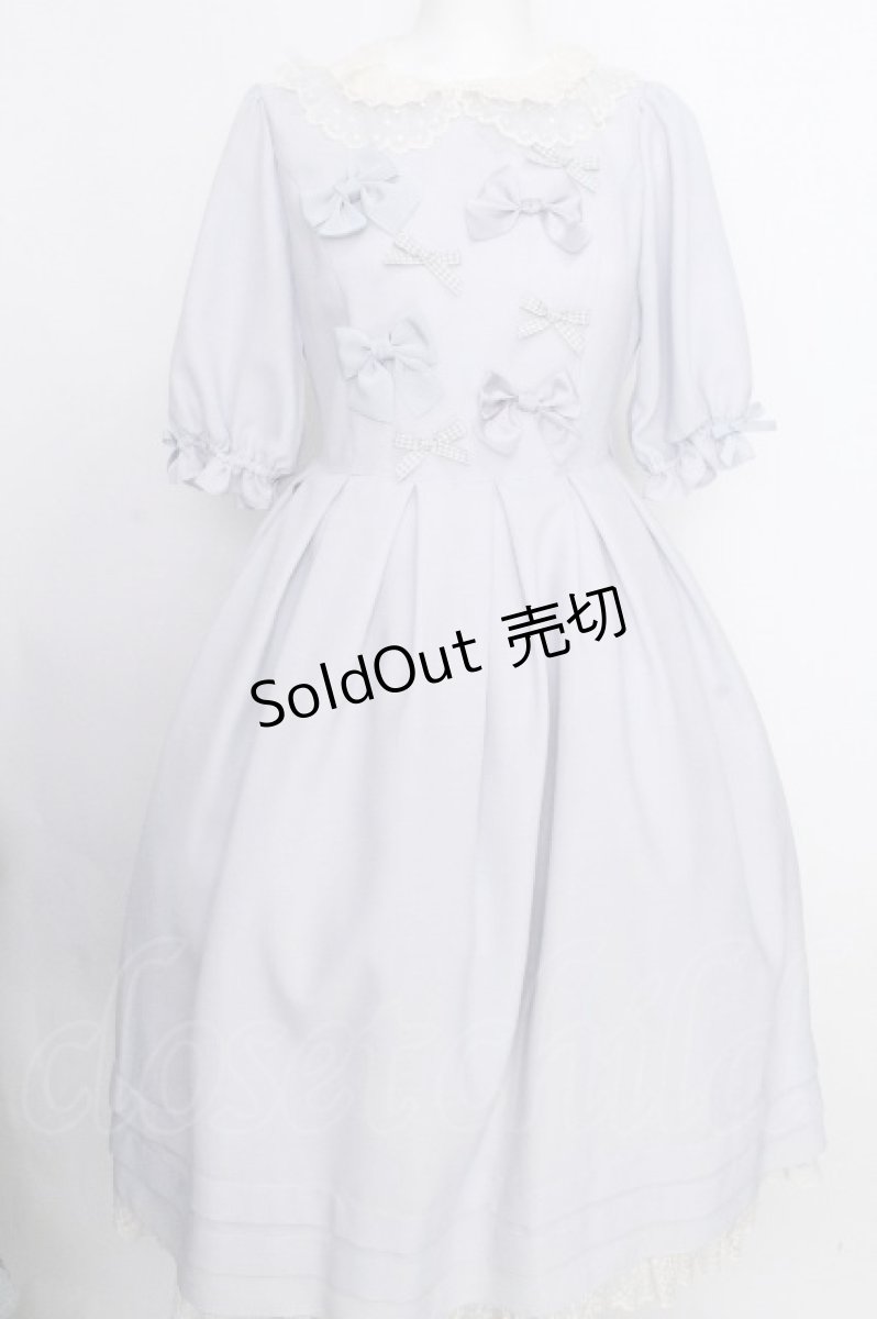 画像1: Melody BasKet / Melody BasKet×青木美沙子　Ribbonワンピース M サックス S-26-08-24-045-LO-OP-AS-ZS (1)
