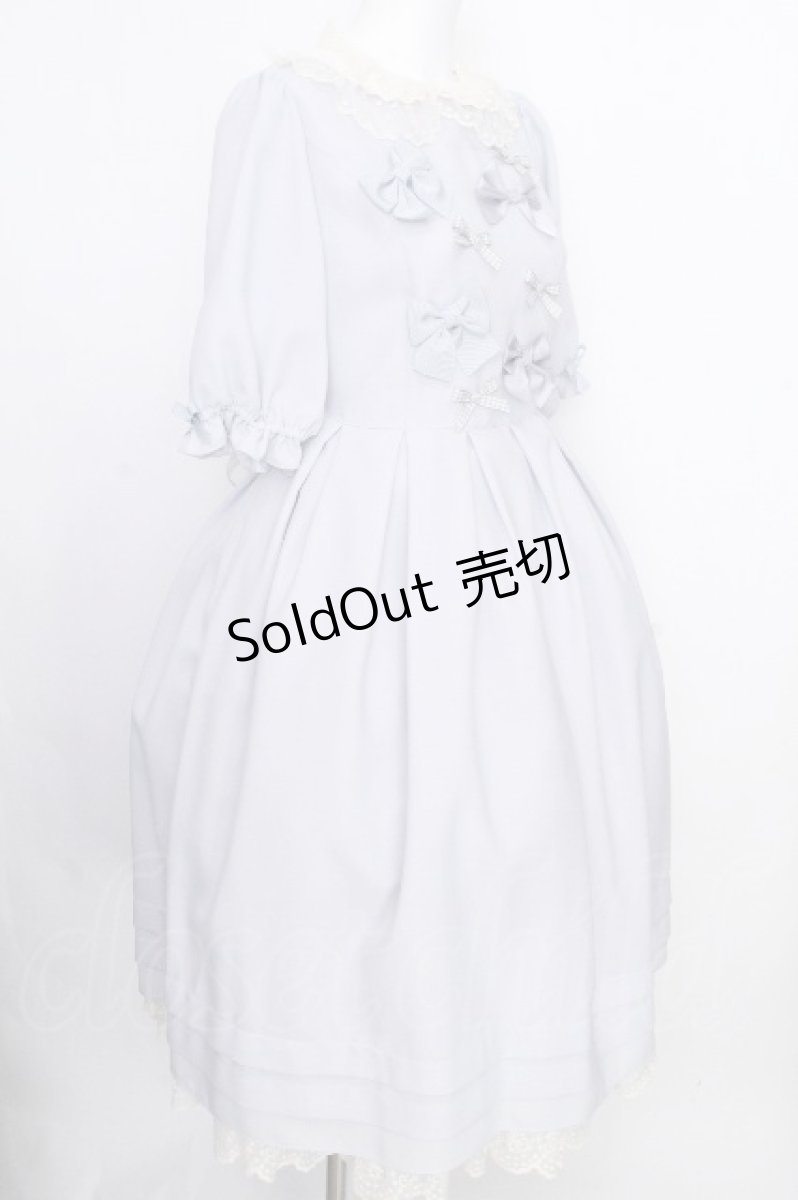 画像3: Melody BasKet / Melody BasKet×青木美沙子　Ribbonワンピース M サックス S-26-08-24-045-LO-OP-AS-ZS (3)