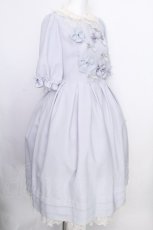 画像3: Melody BasKet / Melody BasKet×青木美沙子　Ribbonワンピース M サックス S-26-08-24-045-LO-OP-AS-ZS (3)